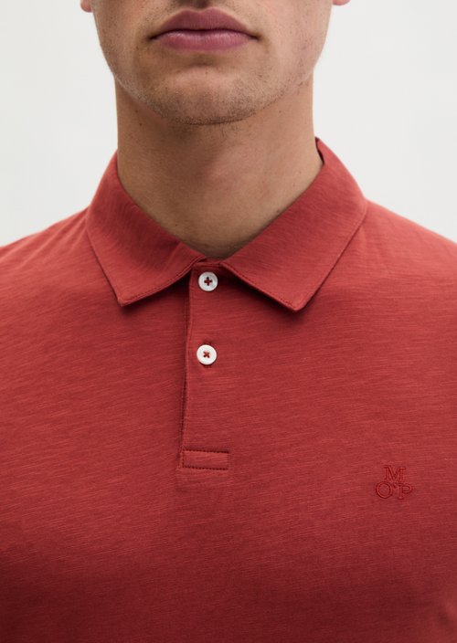 Polo shirt jersey slim — Cedar Wood