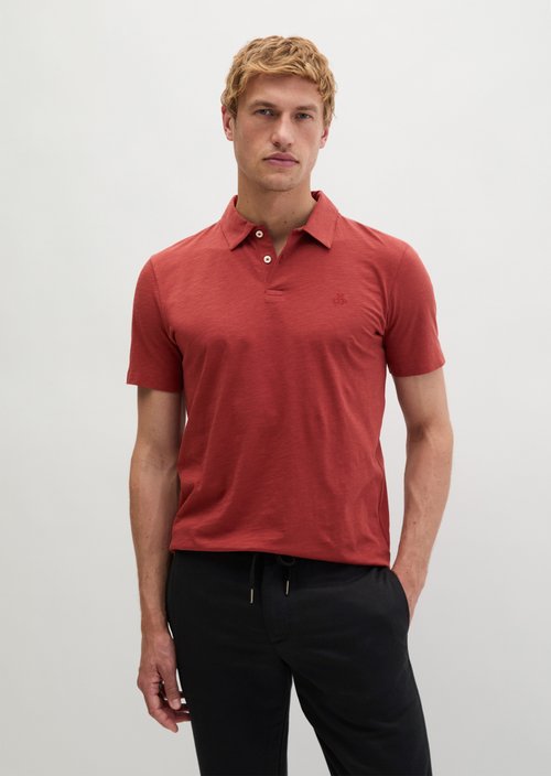 Polo shirt jersey slim — Cedar Wood