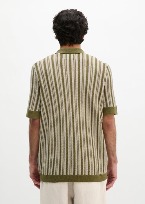 Regular short-sleeved knit shirt — Fresh Seaweed