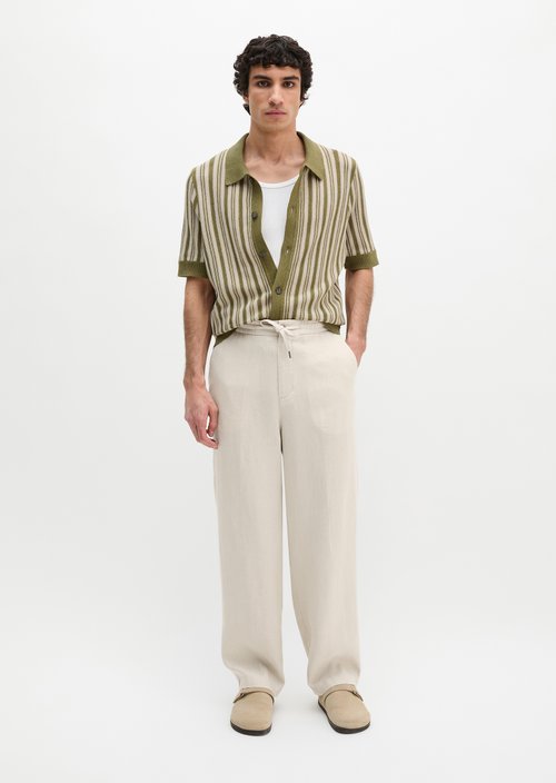 Regular short-sleeved knit shirt — Fresh Seaweed