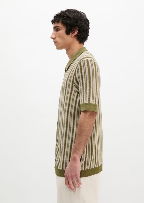 Regular short-sleeved knit shirt — Fresh Seaweed