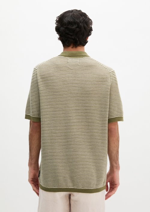 Regular knit polo shirt — Fresh Seaweed