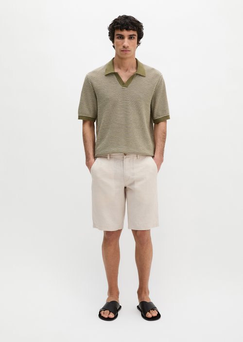Regular knit polo shirt — Fresh Seaweed