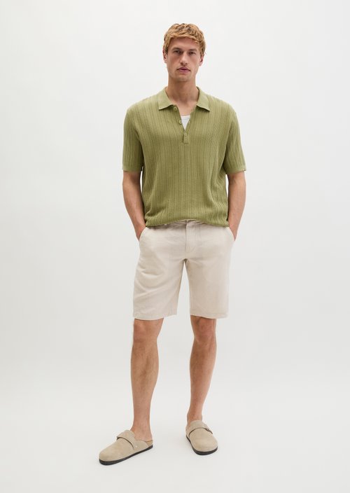 Regular knit polo shirt — Vibrant Fern