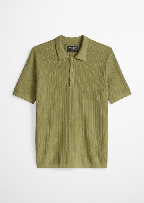 Regular knit polo shirt — Vibrant Fern
