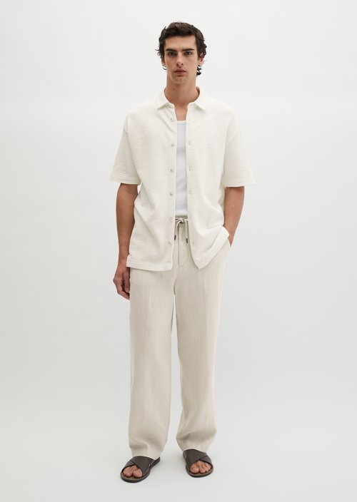 Loose jersey shirt — Silky White