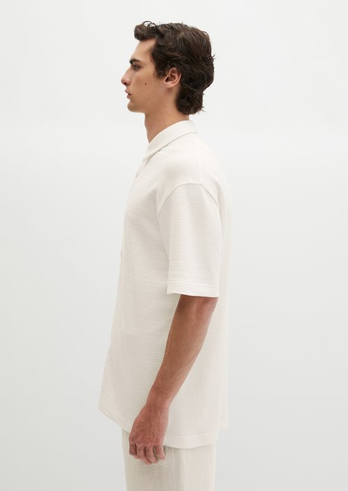 Loose jersey shirt — Silky White