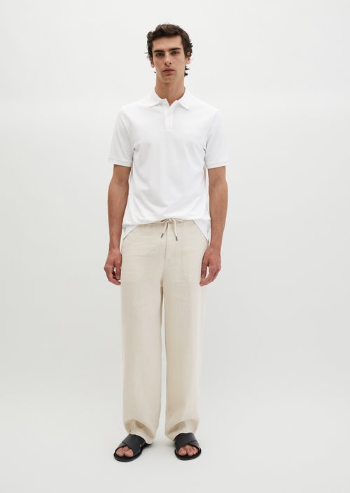 Polo shirt piqué slim — White