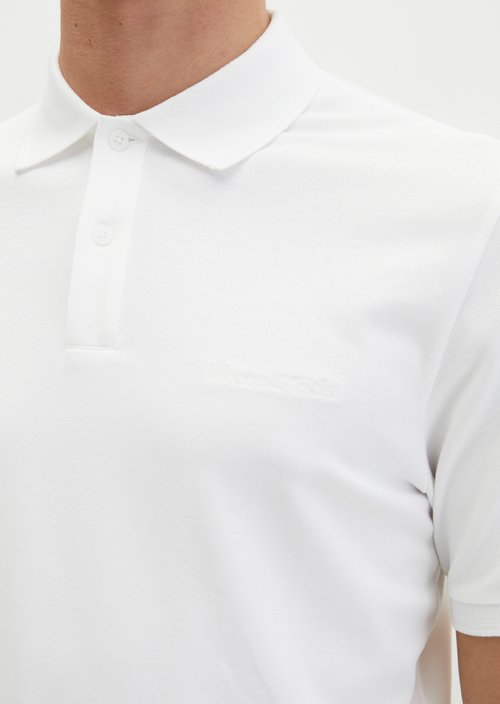 Polo shirt piqué slim — White