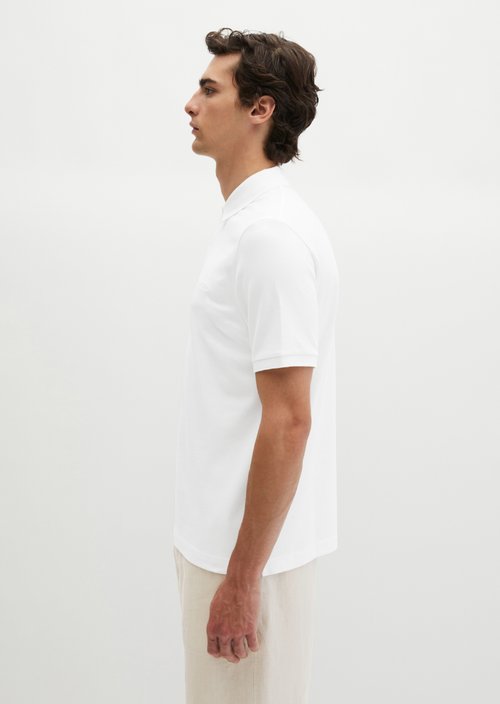 Polo shirt piqué slim — White
