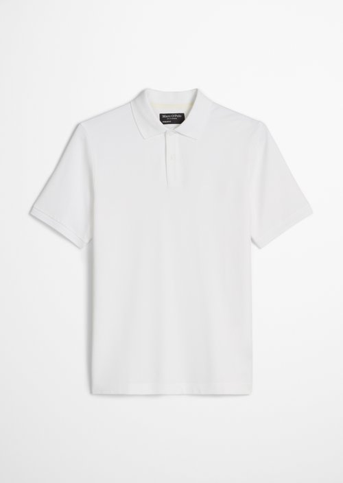 Polo shirt piqué slim — White