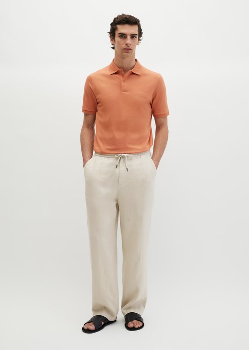 Polo shirt piqué slim — Faded Coral
