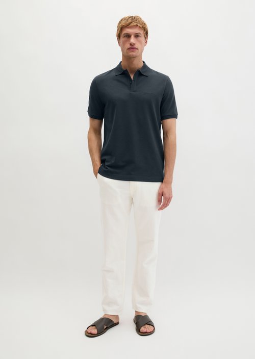 Polo shirt piqué slim — Dark Navy