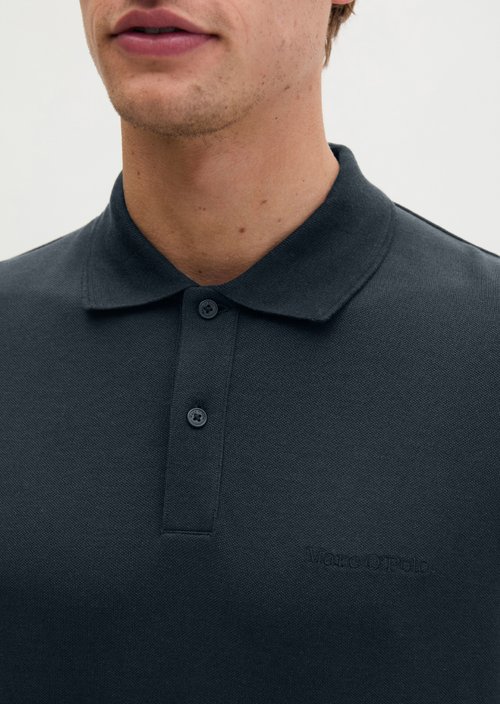 Polo shirt piqué slim — Dark Navy