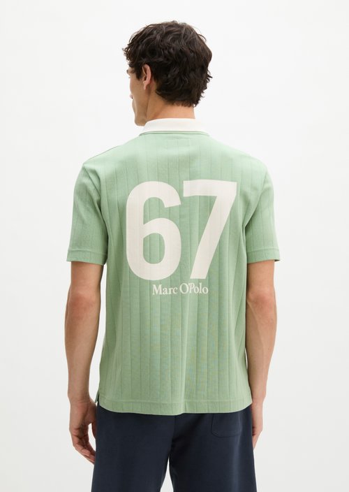 MOP Club '67 Football Tricot Polo, Rib — Water Cress