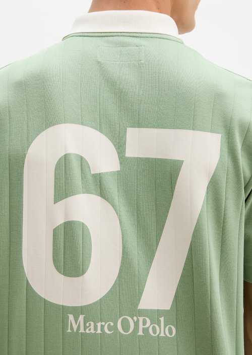 MOP Club '67 Football Tricot Polo, Rib — Water Cress