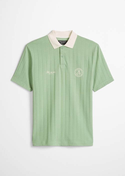 MOP Club '67 Football Tricot Polo, Rib — Water Cress