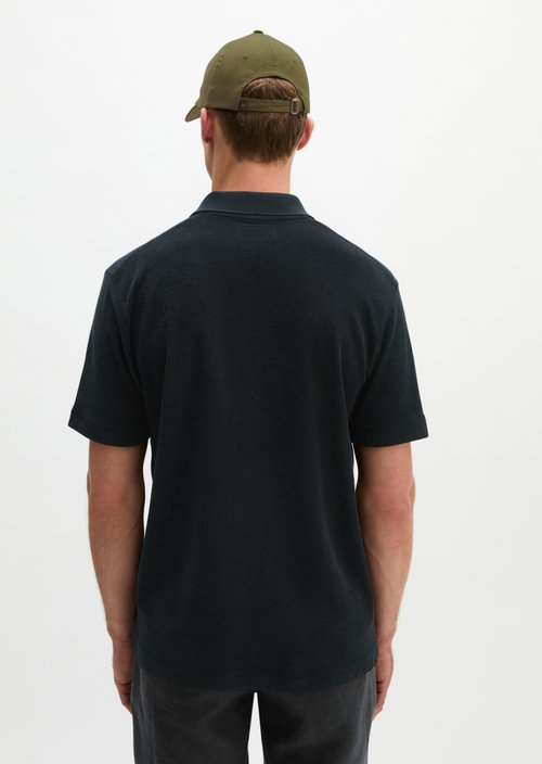 Polo shirt Towel. jersey regular — Black