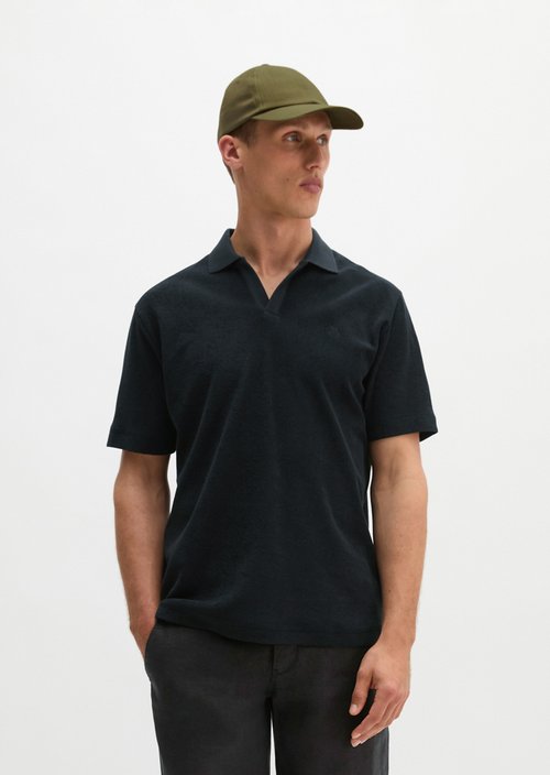 Polo shirt Towel. jersey regular — Black