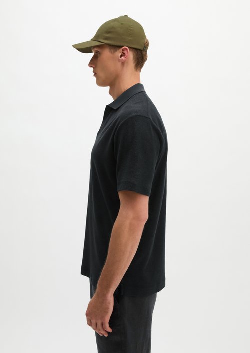 Polo shirt Towel. jersey regular — Black
