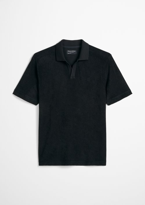 Polo shirt Towel. jersey regular — Black