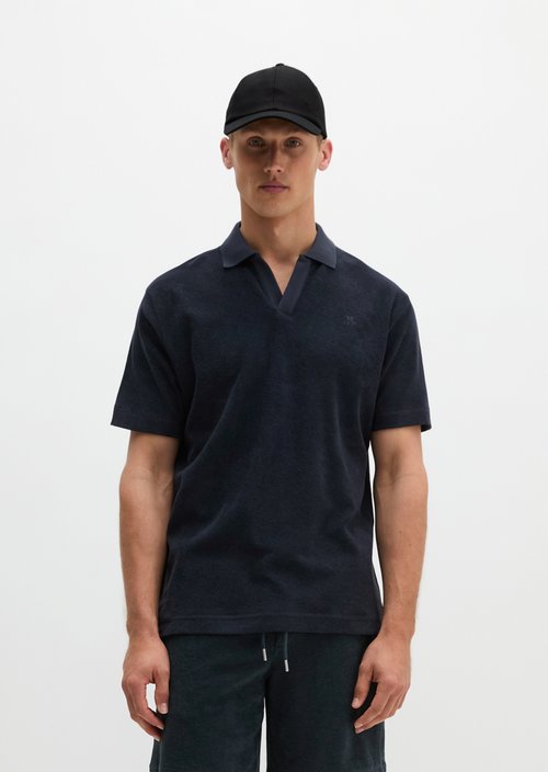 Polo shirt Towel. jersey regular — Dark Navy