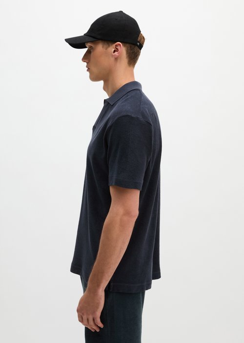 Polo shirt Towel. jersey regular — Dark Navy