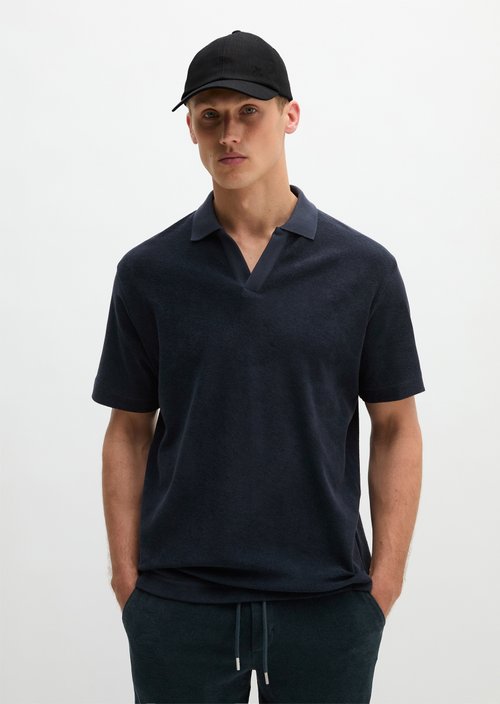 Polo shirt Towel. jersey regular — Dark Navy