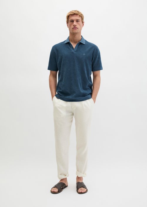 Polo shirt Towel. jersey regular — Stormy Blue