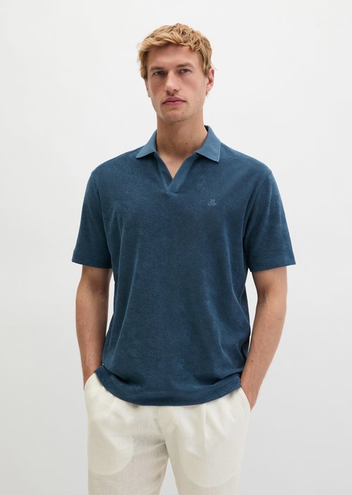 Polo shirt Towel. jersey regular — Stormy Blue