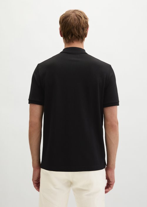 Polo shirt piqué slim — Black