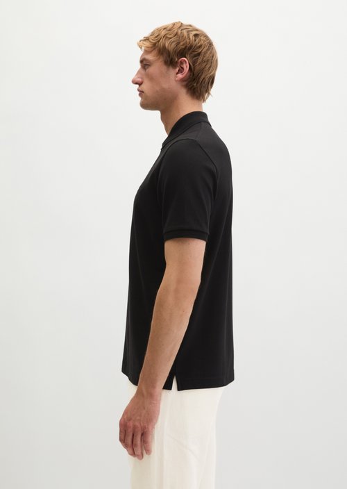 Polo shirt piqué slim — Black