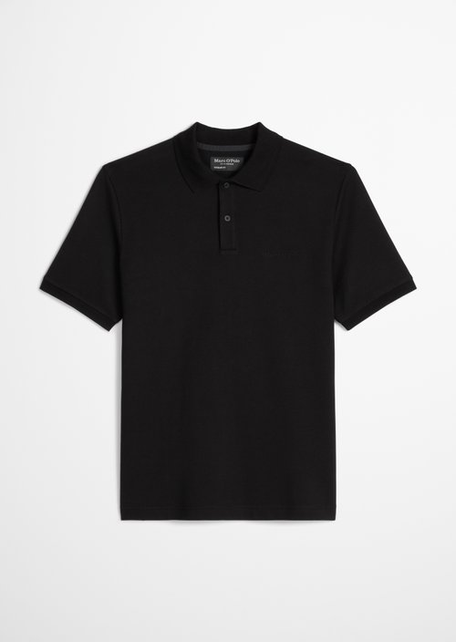 Polo shirt piqué slim — Black