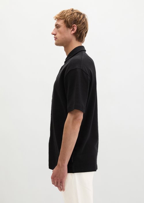 Loose jersey shirt — Black