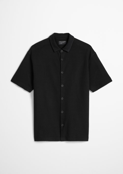 Loose jersey shirt — Black