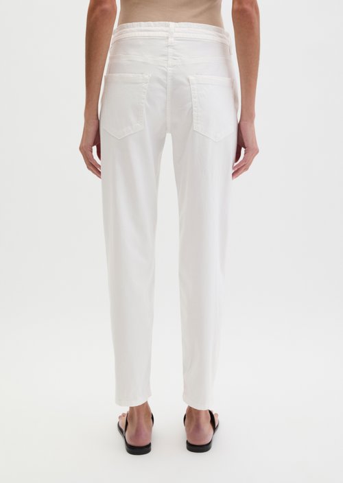 Pants model Theda boyfriend — White
