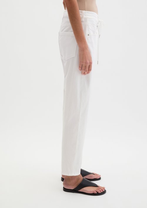 Pants model Theda boyfriend — White