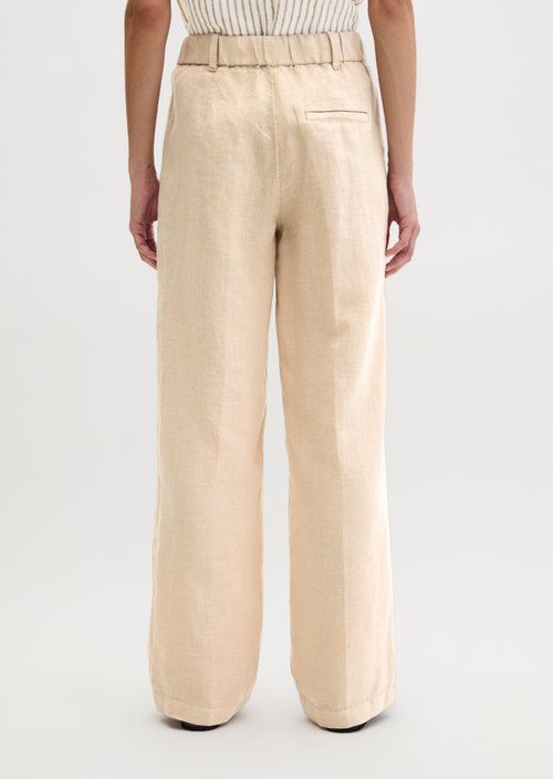 Linen trousers wide — Sandpaper