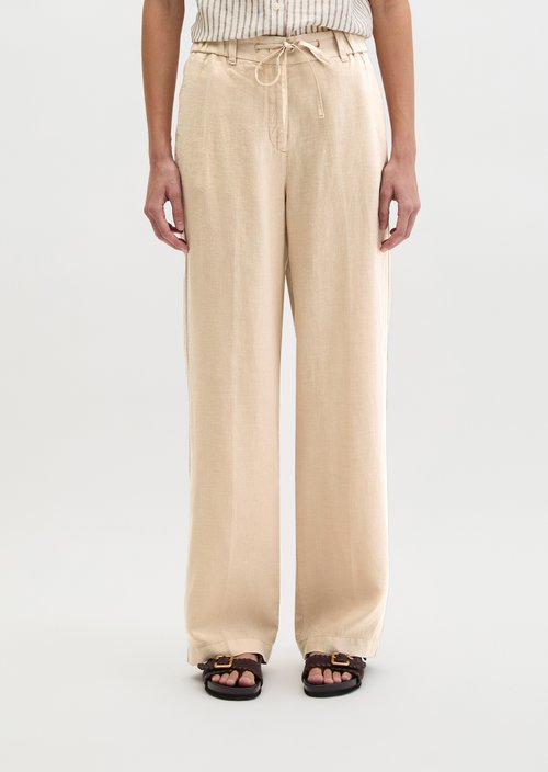 Linen trousers wide — Sandpaper