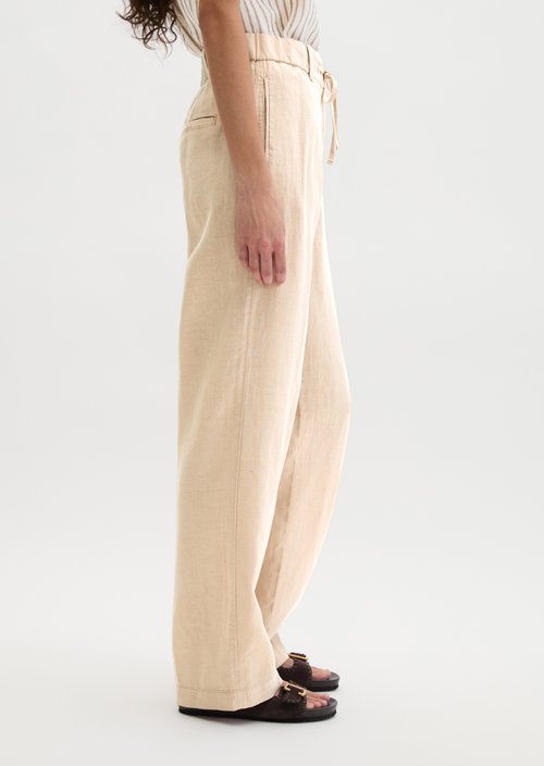 Linen trousers wide — Sandpaper