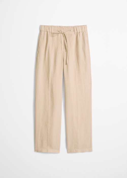 Linen trousers wide — Sandpaper