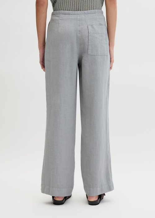Straight linen trousers — Quiet Sea