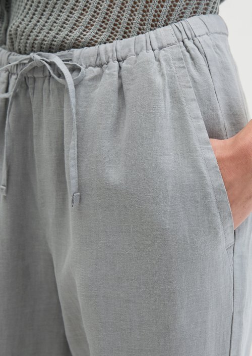 Straight linen trousers — Quiet Sea
