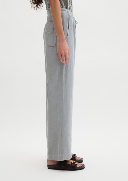 Straight linen trousers — Quiet Sea