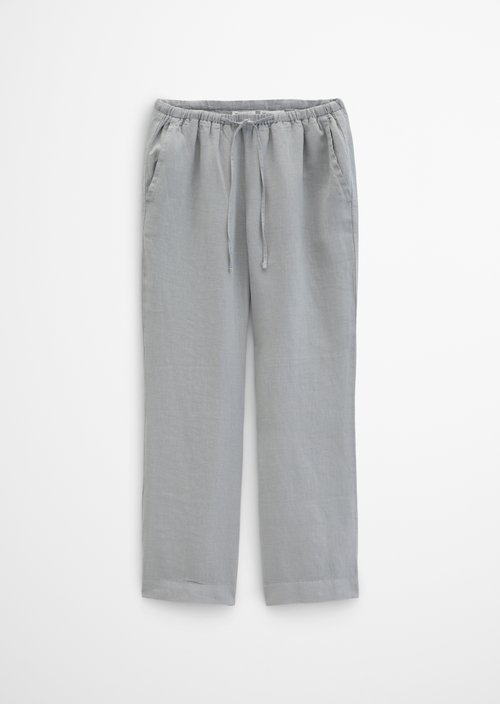 Straight linen trousers — Quiet Sea