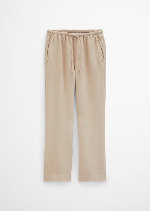 Straight linen trousers — Sandpaper