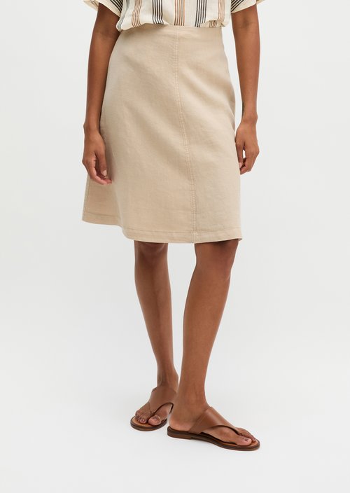 Linen skirt A-shape — Sandpaper