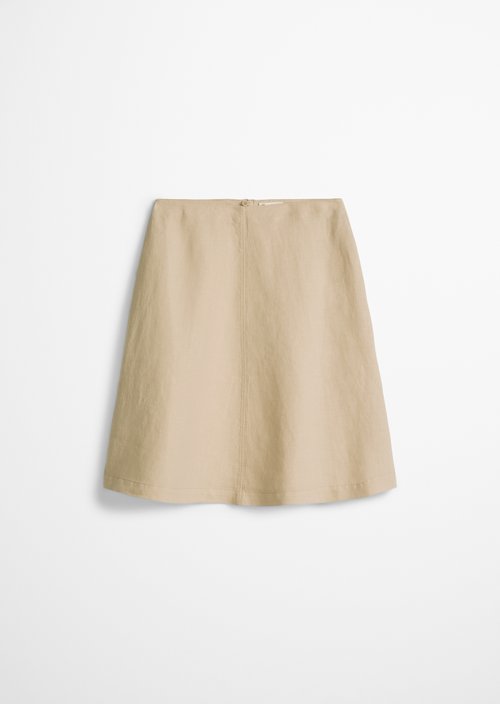 Linen skirt A-shape — Sandpaper