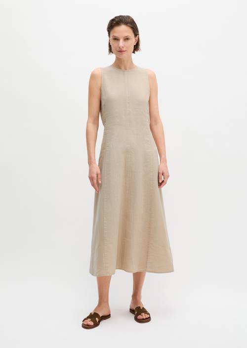 Abito in lino sagomato Sandpaper in vista frontale