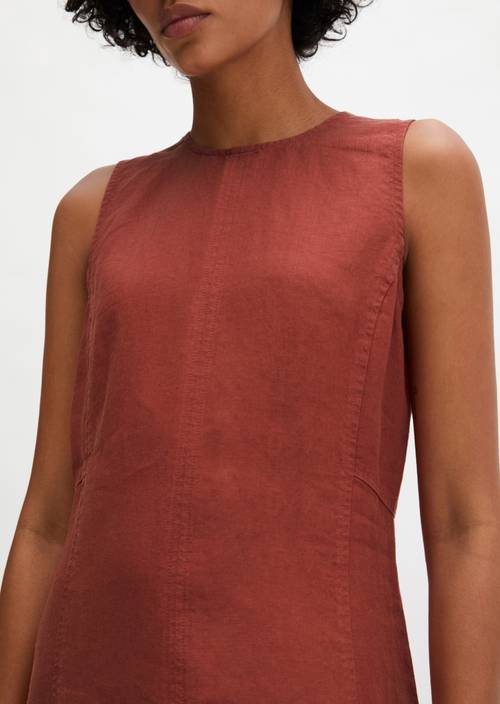 Lniana sukienka w kształcie Tall Poppy w widoku szczegółowym